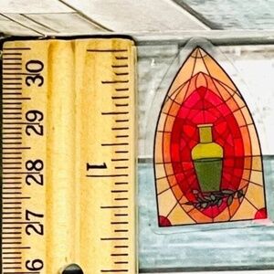 🌀10/$10🌀 Holographic Mosaic Window Reusable Sticker Decal